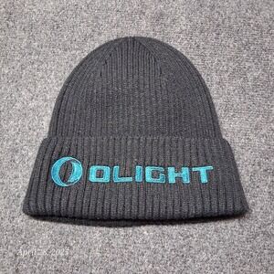 Olight Beanie Black Knit Hat Cap One Size NWOT